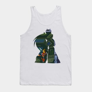 Zero - Mega Man X background cutout v.2 Tank Top